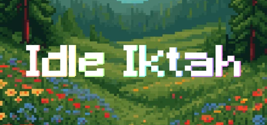 Idle Iktah title over colorful Pacific Northwest pixel art